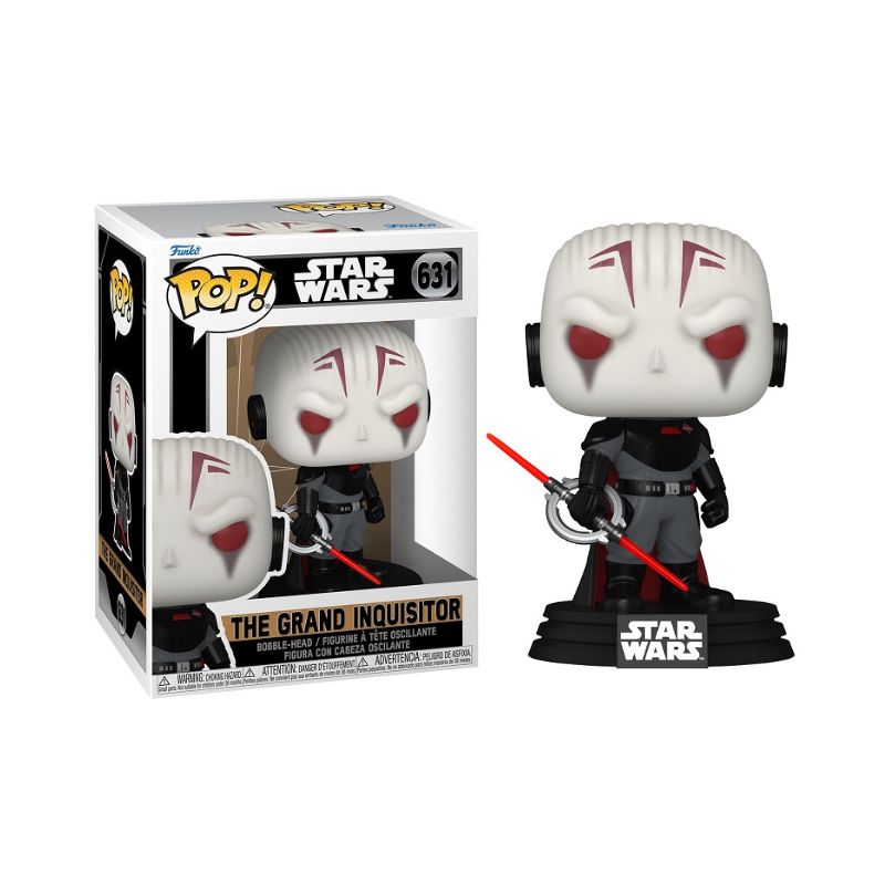 Funko POP! Star Wars: Obi-Wan Kenobi - Grand Inquisitor Figura Funko Pop! The Grand Inquisitor da série Star Wars com sabre de luz vermelho