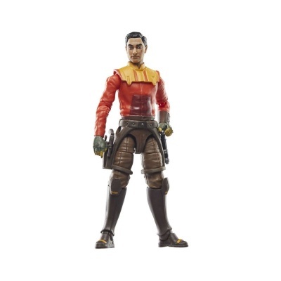 Figura de ação masculina com roupa colorida em pose de pé