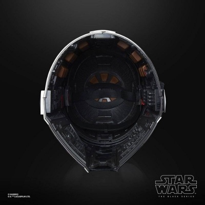 Capacete Star Wars The Black Series interior preto e castanho detalhado