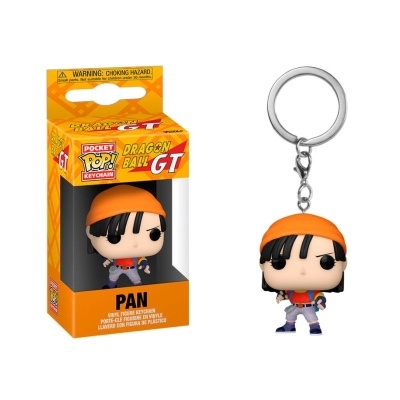 Chaveiro de vinil Dragon Ball GT Pan com caixa laranja