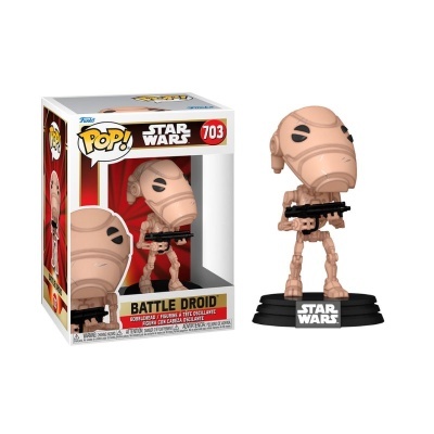 Figura Funko Pop Star Wars Battle Droid com caixa