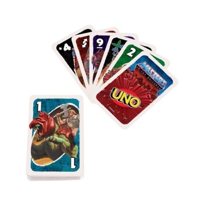 Baralho de cartas UNO coloridas com personagem de videojogo