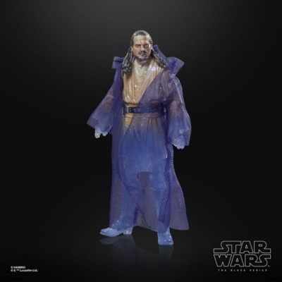 Figura de ação Star Wars com manto roxo translúcido e roupa bege