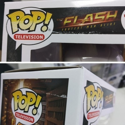 Embalagem Funko Pop! da série The Flash