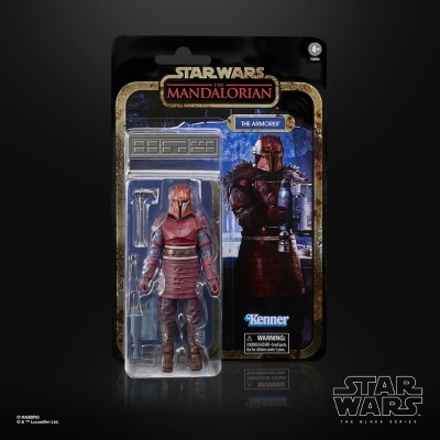 Figura de ação The Armorer de Star Wars The Mandalorian em embalagem blister