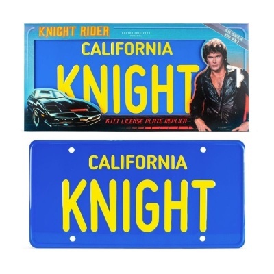 Placa de matrícula California KNIGHT réplica com embalagem Knight Rider