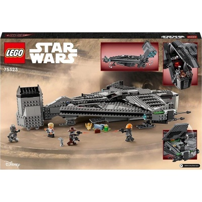 Caixa LEGO Star Wars com nave espacial e mini-figuras