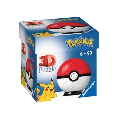 Caixa de puzzle 3D Ravensburger Pokémon com Pokébola e Pikachu