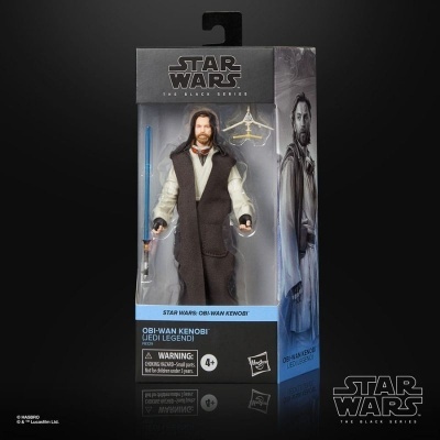Figura de ação Obi-Wan Kenobi da Star Wars The Black Series na embalagem