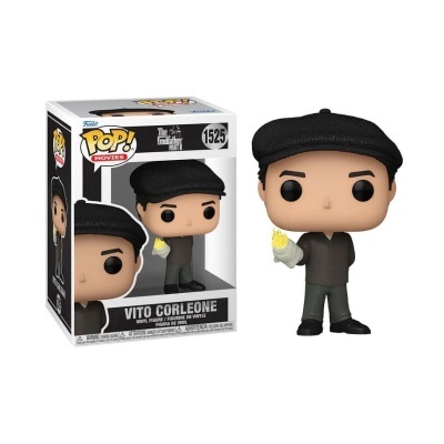 Figura Funko Pop Vito Corleone com vela e caixa do produto