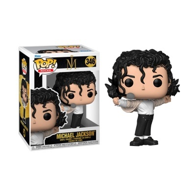 Figura Funko Pop Michael Jackson número 346 com caixa.