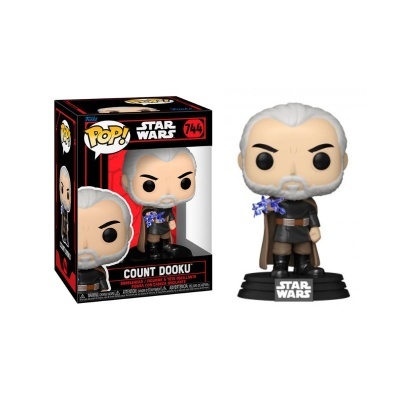 Figura Pop! Star Wars Count Dooku com embalagem