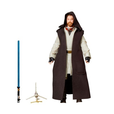 Figura de ação Obi-Wan Kenobi com sabre de luz azul e suporte