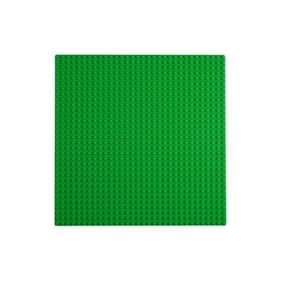 Base de construção verde em plástico com saliências circulares