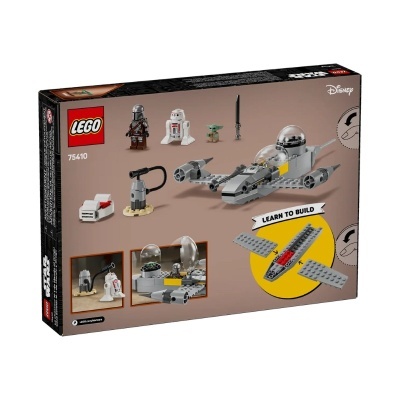 Caixa de conjunto LEGO Star Wars 75410 com veículo espacial e figuras minifiguras.