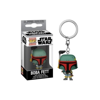 Chaveiro Funko Pop Star Wars Boba Fett com embalagem