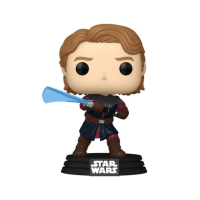 Figura Funko Pop Star Wars com sabre de luz azul
