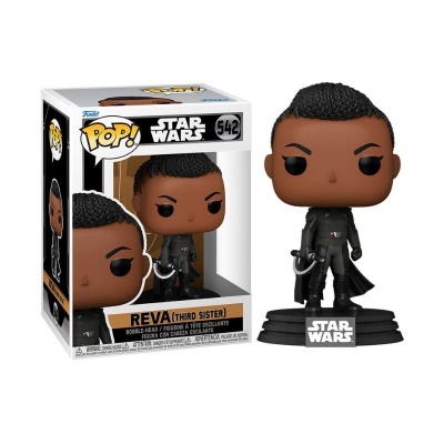 Funko Pop! Star Wars Reva (Third Sister) número 542 com roupa preta e capa