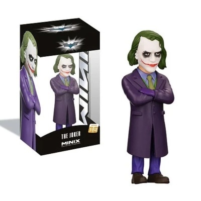 Figura colecionável Minix The Joker com cabelo verde e casaco roxo