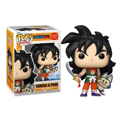Figura Funko Pop! Yamcha & Puar de Dragon Ball com caixa colorida
