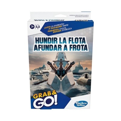 Caixa de jogo de tabuleiro Afundar a Frota com navios de guerra