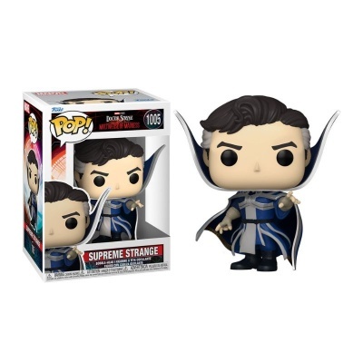 Figura Funko Pop! Supreme Strange e sua caixa do filme Doctor Strange