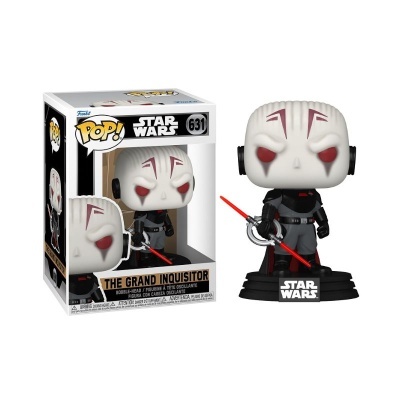 Figura Funko Pop! The Grand Inquisitor da série Star Wars com sabre de luz vermelho
