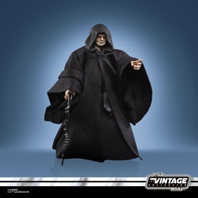 Figura de ação Palpatine com manto preto e bastão Star Wars Vintage