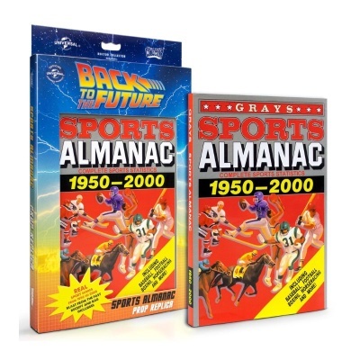 Livro desportivo GRAY'S SPORTS ALMANAC 1950-2000 com ilustrações de atletas