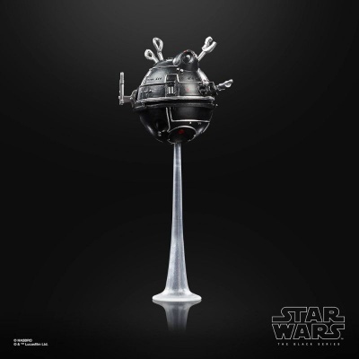 Figura colecionável Star Wars esférica preta com base transparente