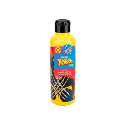 Garrafa de metal amarela com design X-MEN 97