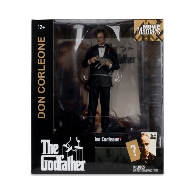 Figura de ação Don Corleone com gato em embalagem The Godfather