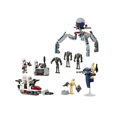 Brinquedo de blocos de montar com figuras de soldados, robôs e veículos futuristas