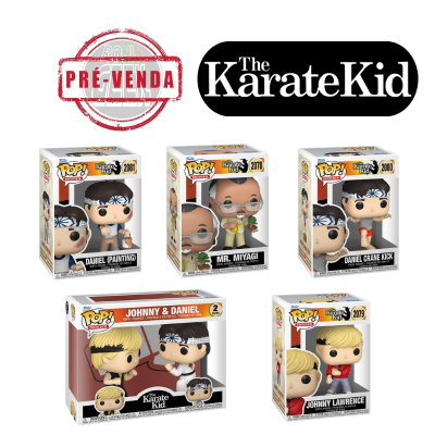 Figuras Funko Pop de vinil da colecção The Karate Kid em caixa
