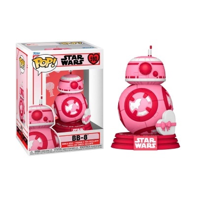 Figura colecionável Funko Pop! Star Wars BB-8 cor de rosa nº 590 com caixa