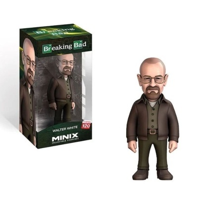 Figura colecionável de Walter White da série Breaking Bad com caixa
