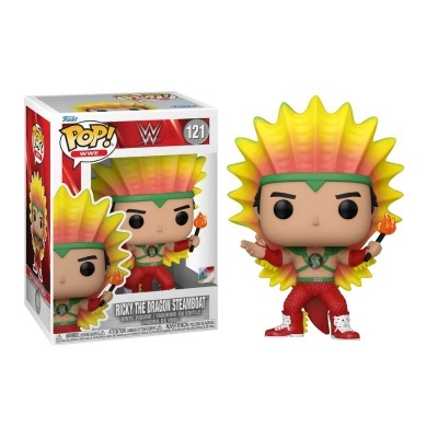 Figura Funko Pop WWE Ricky The Dragon Steamboat com caixa