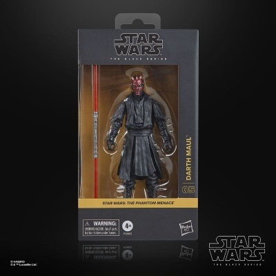 Figura de ação Darth Maul Star Wars na embalagem