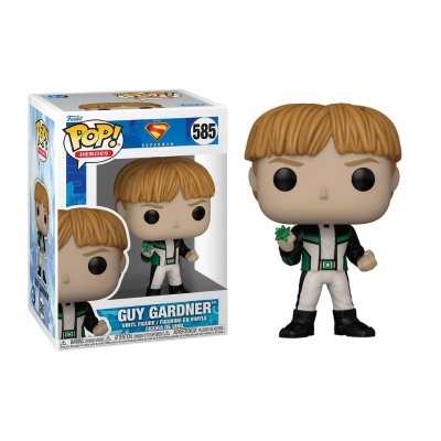 Figura Funko Pop! Guy Gardner vinil com embalagem azul e branca