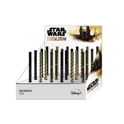 Canetas Star Wars The Mandalorian em embalagem branca com várias cores
