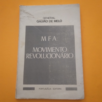 Capa de livro MDF Movimento Revolucionário de General Galvão de Melo