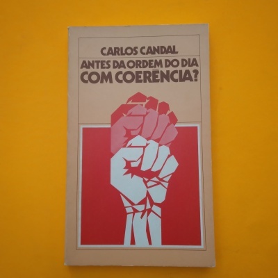Capa de livro com título e ilustração de punhos cerrados sobre fundo vermelho