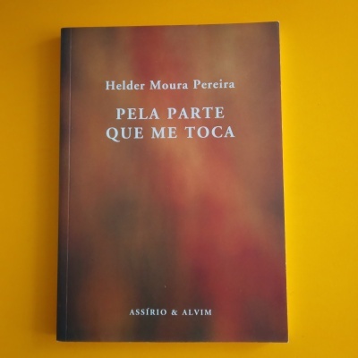 Capa de livro em tons marrons e vermelhos com texto branco