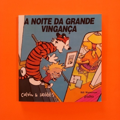 Capa do livro 'A NOITE DA GRANDE VINGANÇA' da série Calvin & Hobbes