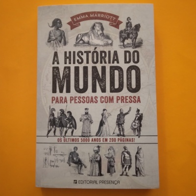 Capa de livro cinzenta com ilustrações históricas e texto em português