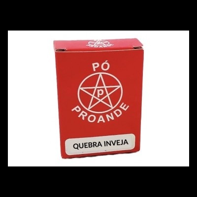 Caixa vermelha de Pó Proande Quebra Inveja