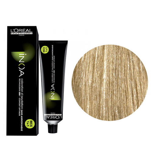 L’Oréal Pro Inoa 9 Tubo e caixa de coloração capilar L'Oréal INOA loiro claro