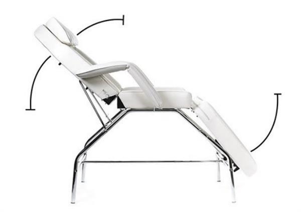 Marquesa Branca com 3 Corpos em Metal - ENVIO GRATUITO Cadeira reclinável branca com estrutura metálica