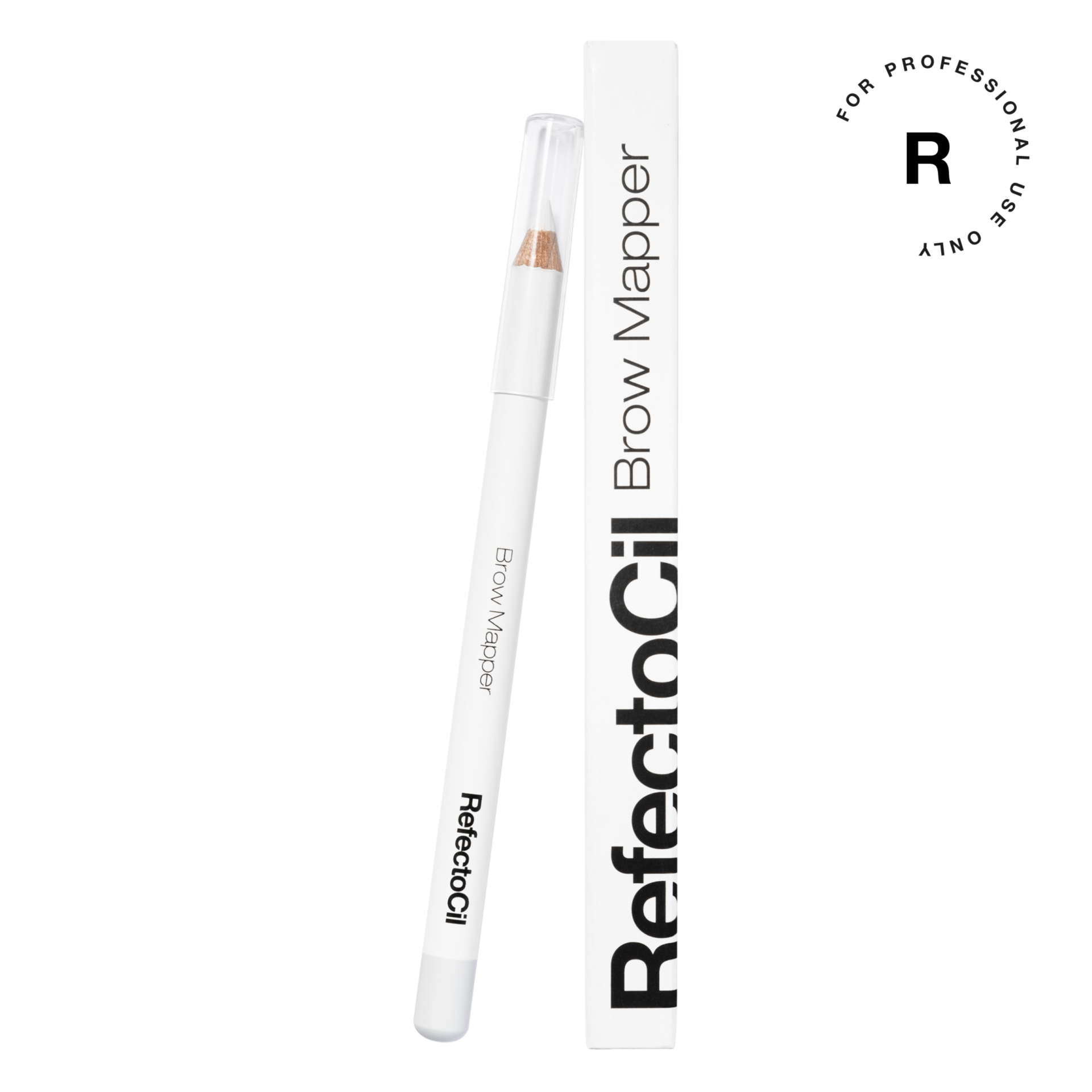 Lápis para sobrancelhas RefectoCil Brow Mapper com estojo branco