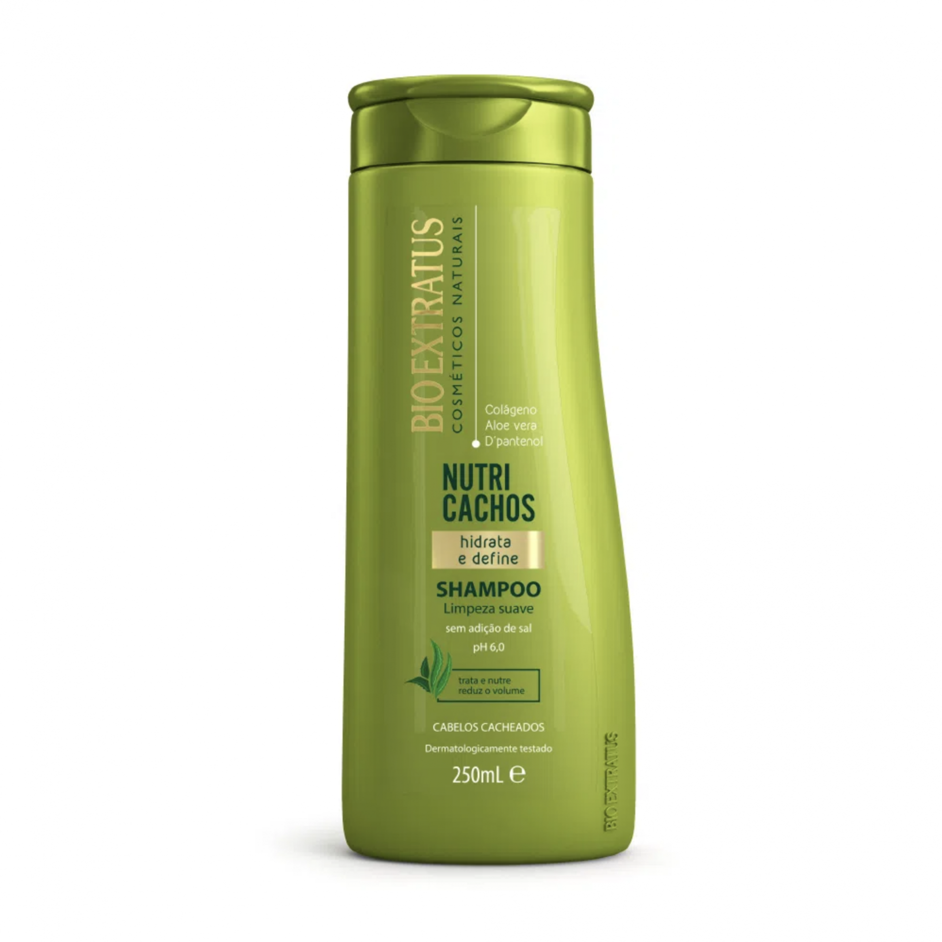 Champô Nutri Cachos Bio Extratus 250ml Frasco verde de shampoo BIO EXTRATUS NUTRI CACHOS 250ml